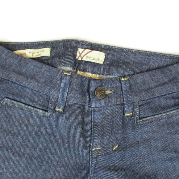William Rast Jeans Savoy Regular Rise Trouser Denim Rhinestones Women's Size 26 - Picture 3 of 10